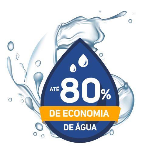 80% de economia de água