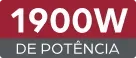1900W de potência