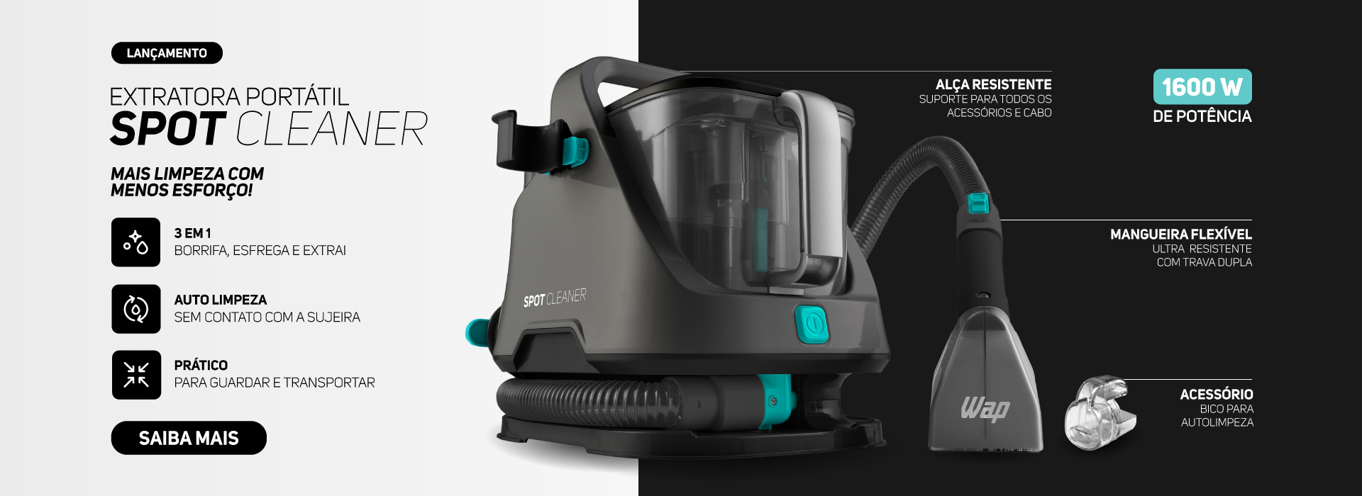Extratora Portátil Spot Cleaner W2